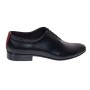 Pantofi barbati elleganti din piele naturala - Negru cu Rosu MOD1NR